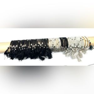 Wholesale liquidation. Beaded bracelets total 53 pieces from Bali.
